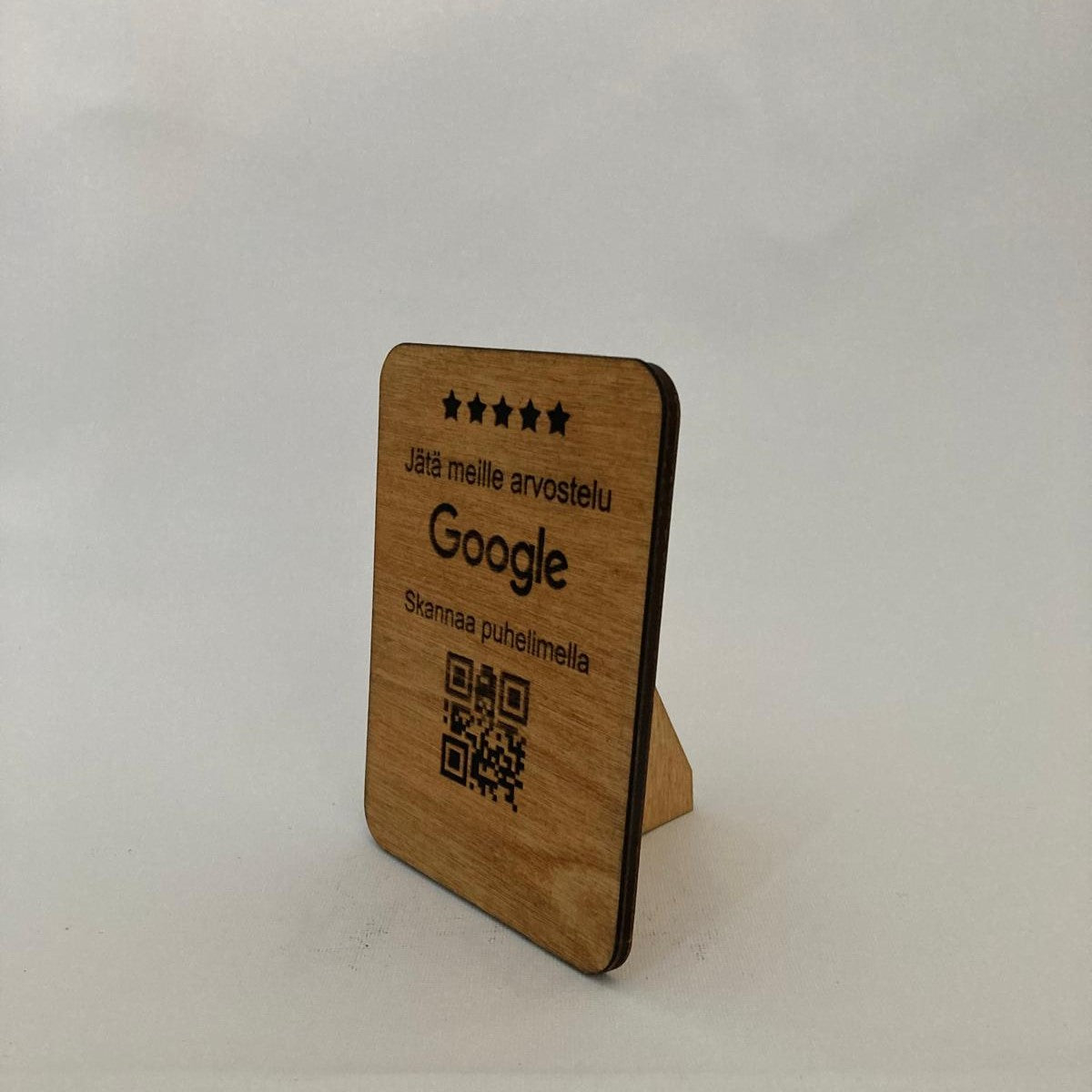 Google-arvostelu QR-koodikyltti
