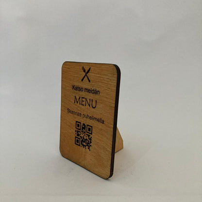 Menu QR-Koodikyltti